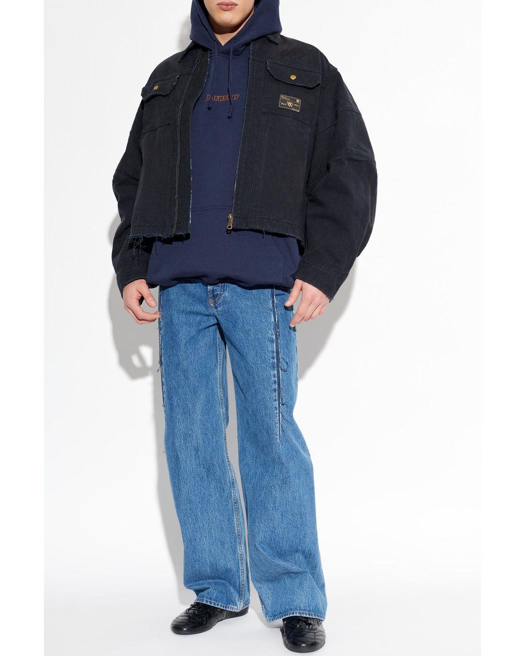 Vetements Blue Hoodie for men