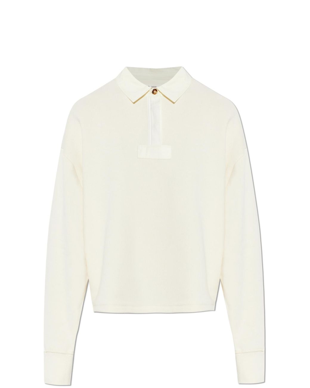 Rag & Bone White Long-Sleeve Polo