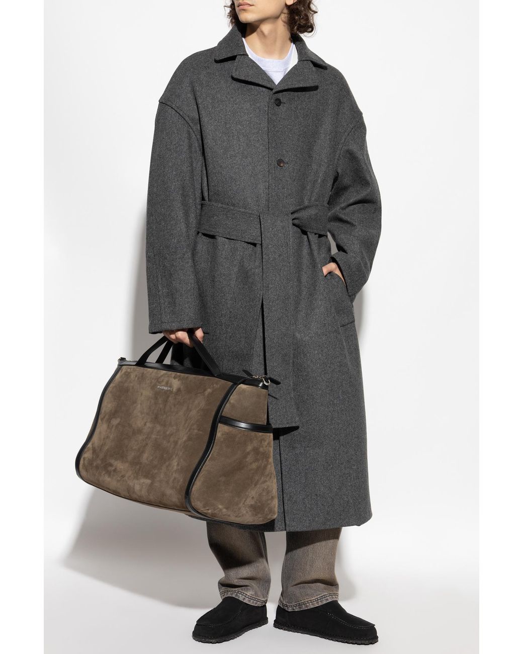 Jacquemus Gray Wool Coat for men