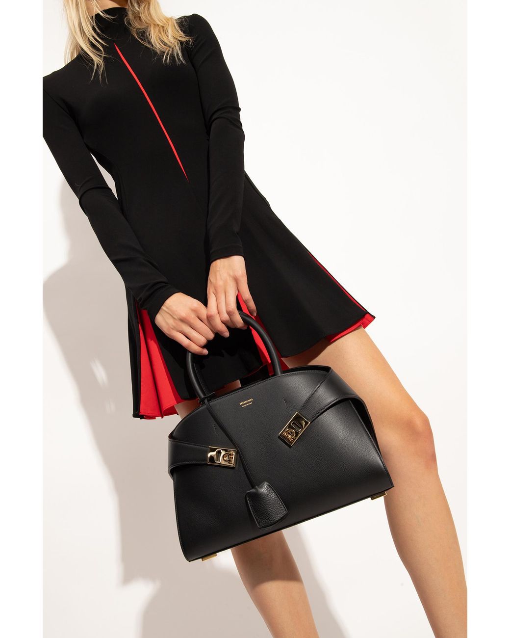 Ferragamo Black 'Hug' Handbag