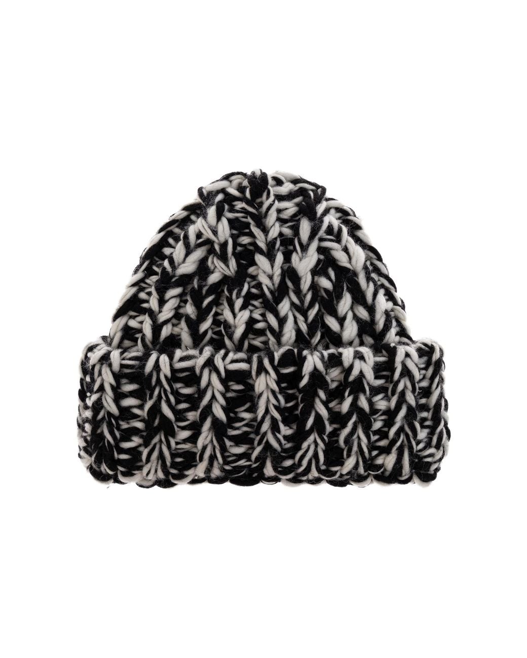 AMI Black Wool Beanie Hat