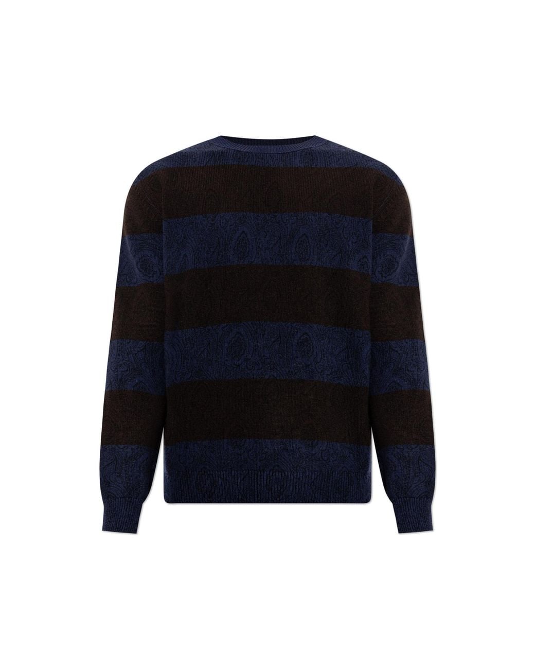 Etro Blue Wool Sweater for men