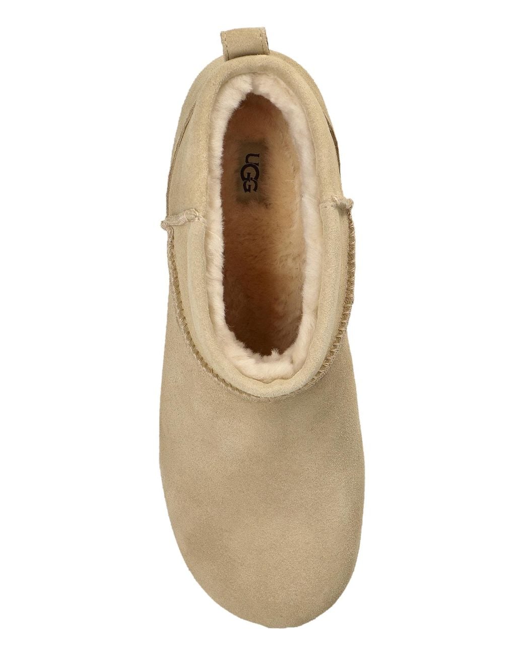 Ugg Black Suede Snow Boots 'Classic Mini Enwrap'