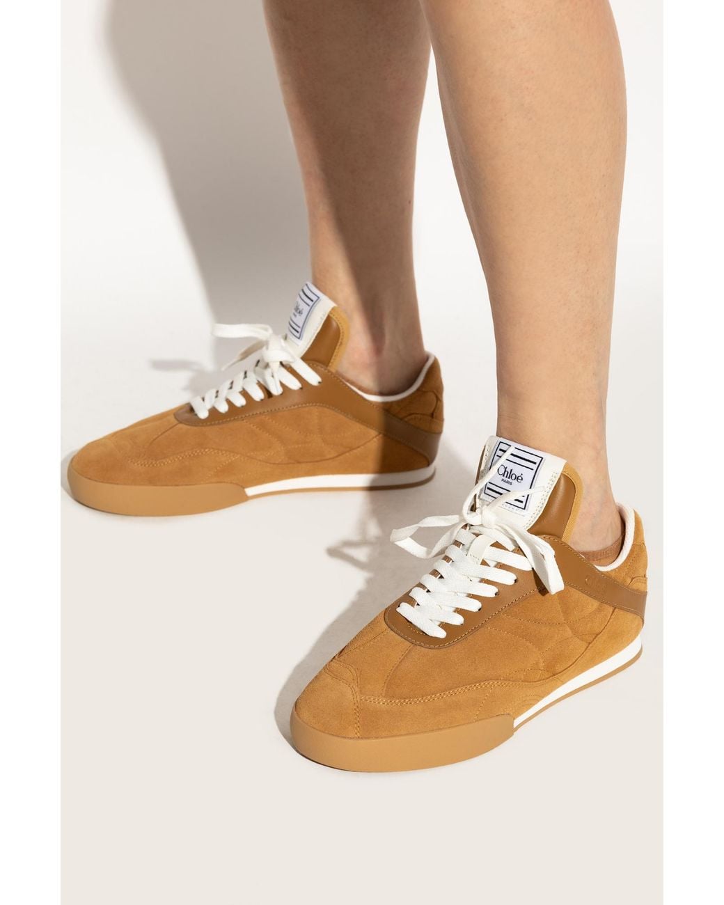 Chloé Brown Sports Shoes 'Kick'