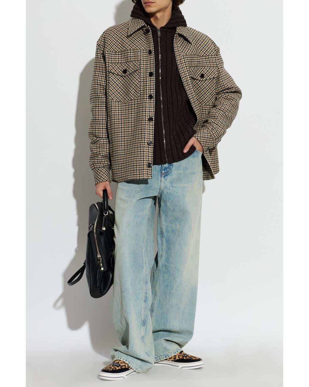 Dolce & Gabbana Natural Wool Jacket for men