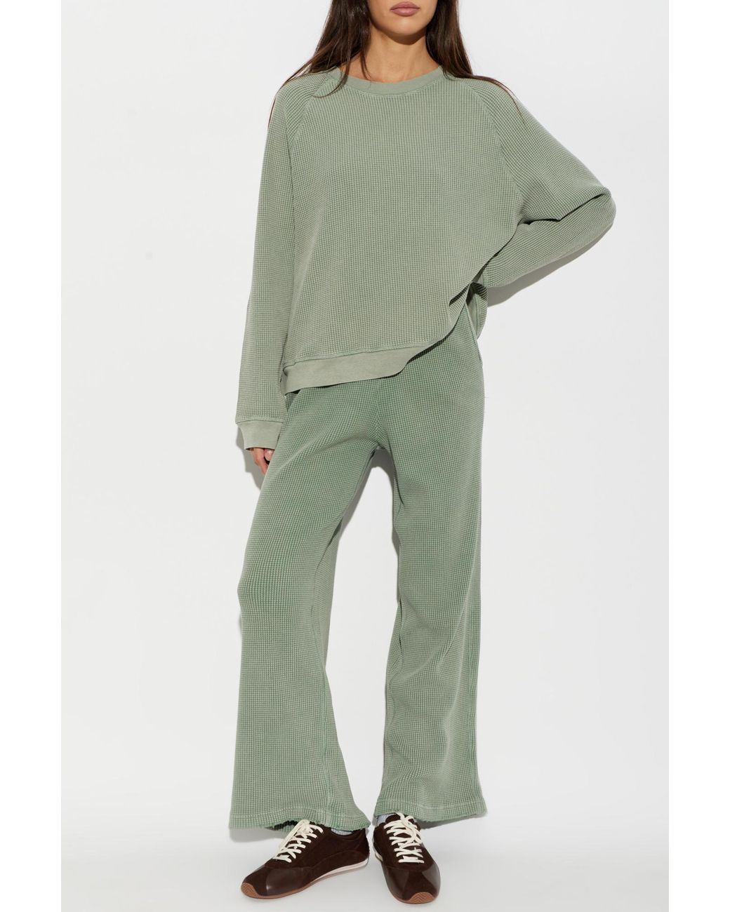 American Vintage Green Loose-Fit Sweatshirt