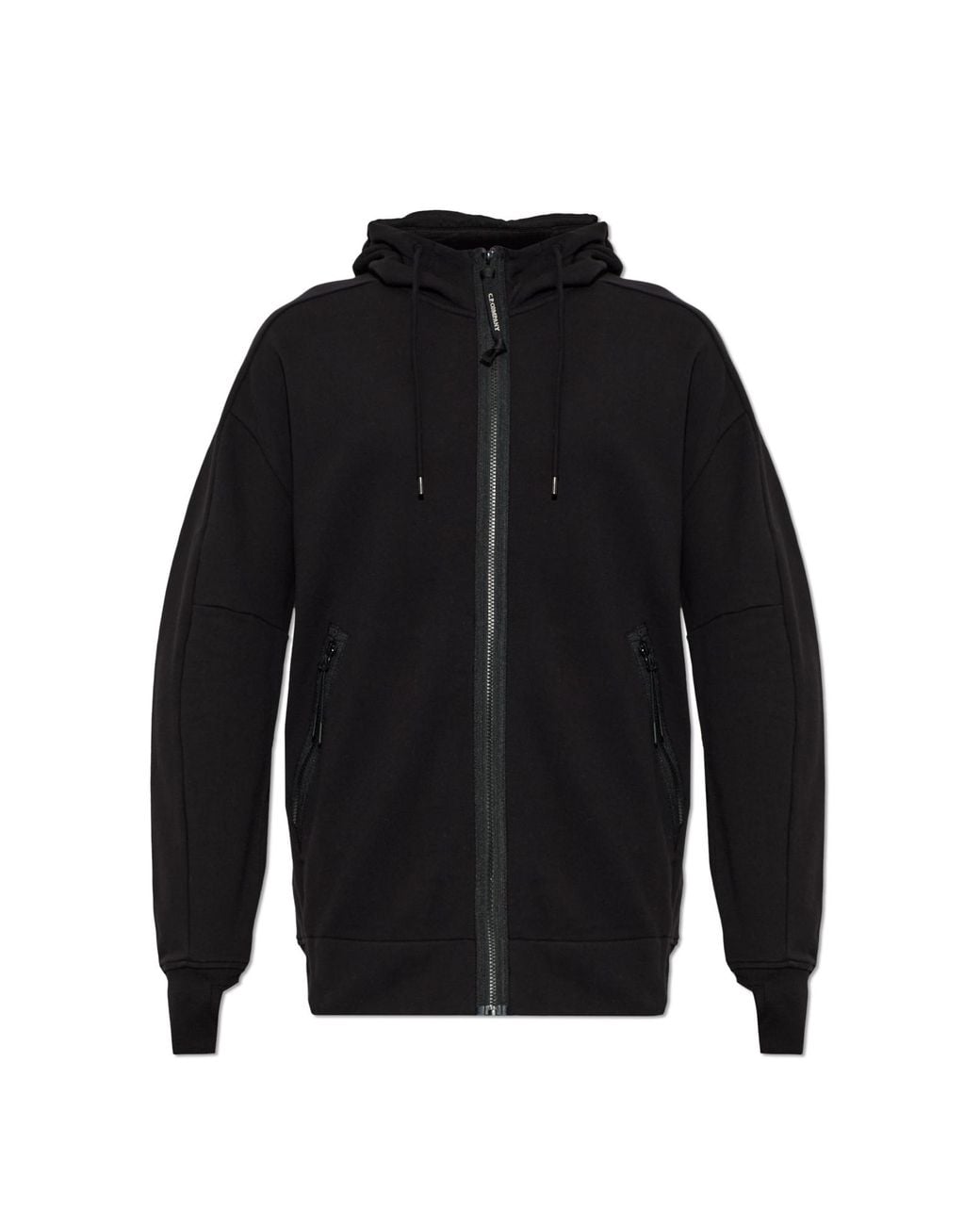 C P Company Black Quilted-Front Cardigan for men