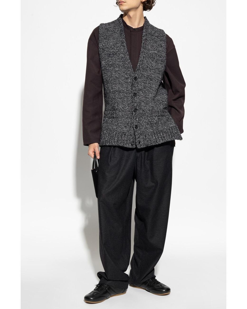 Dolce & Gabbana Gray Vest With Pockets for men