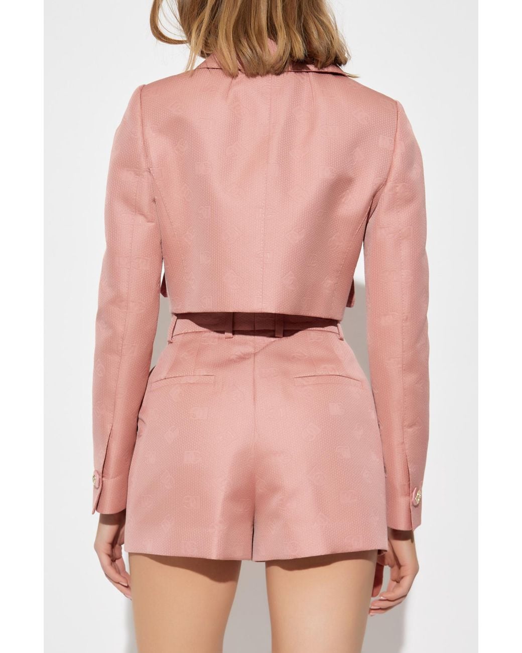 Dolce & Gabbana Pink Short Jacket