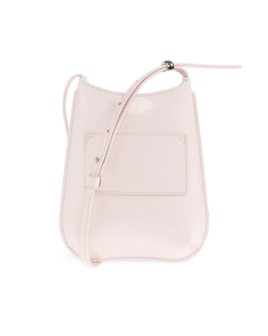 Jacquemus Pink Phone Case "Bisou" On A Strap