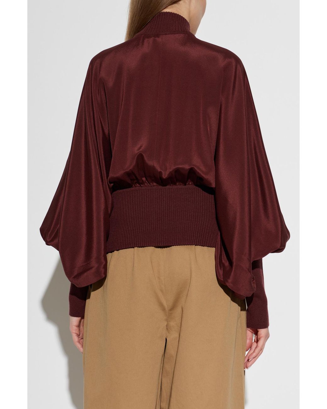 Zimmermann Red Loose Silk Jacket