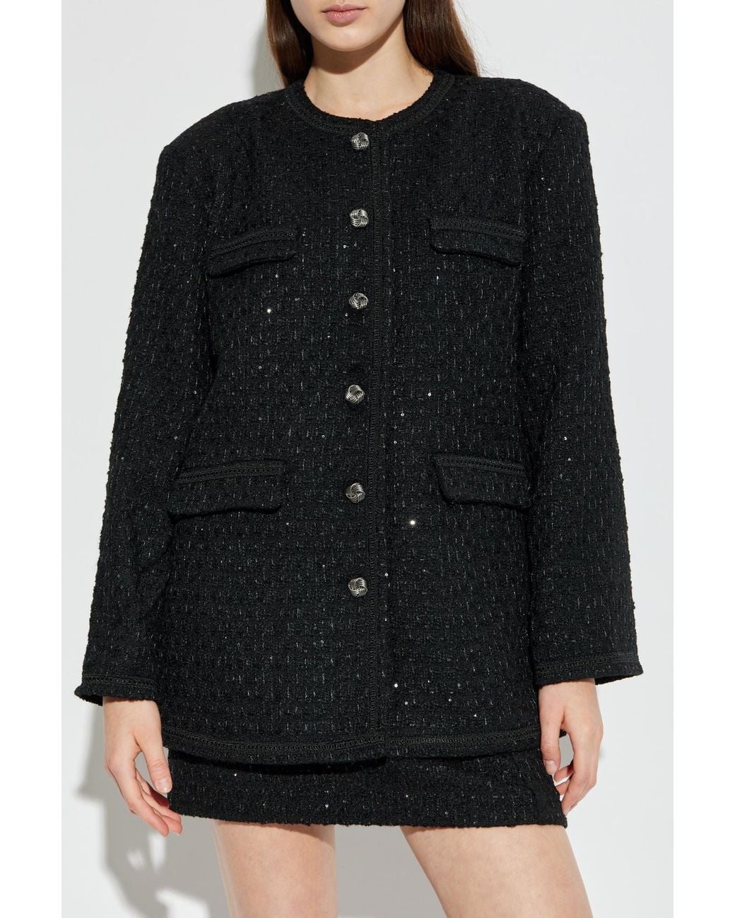 Gestuz Black Tweed Jacket "Gzkeiko"