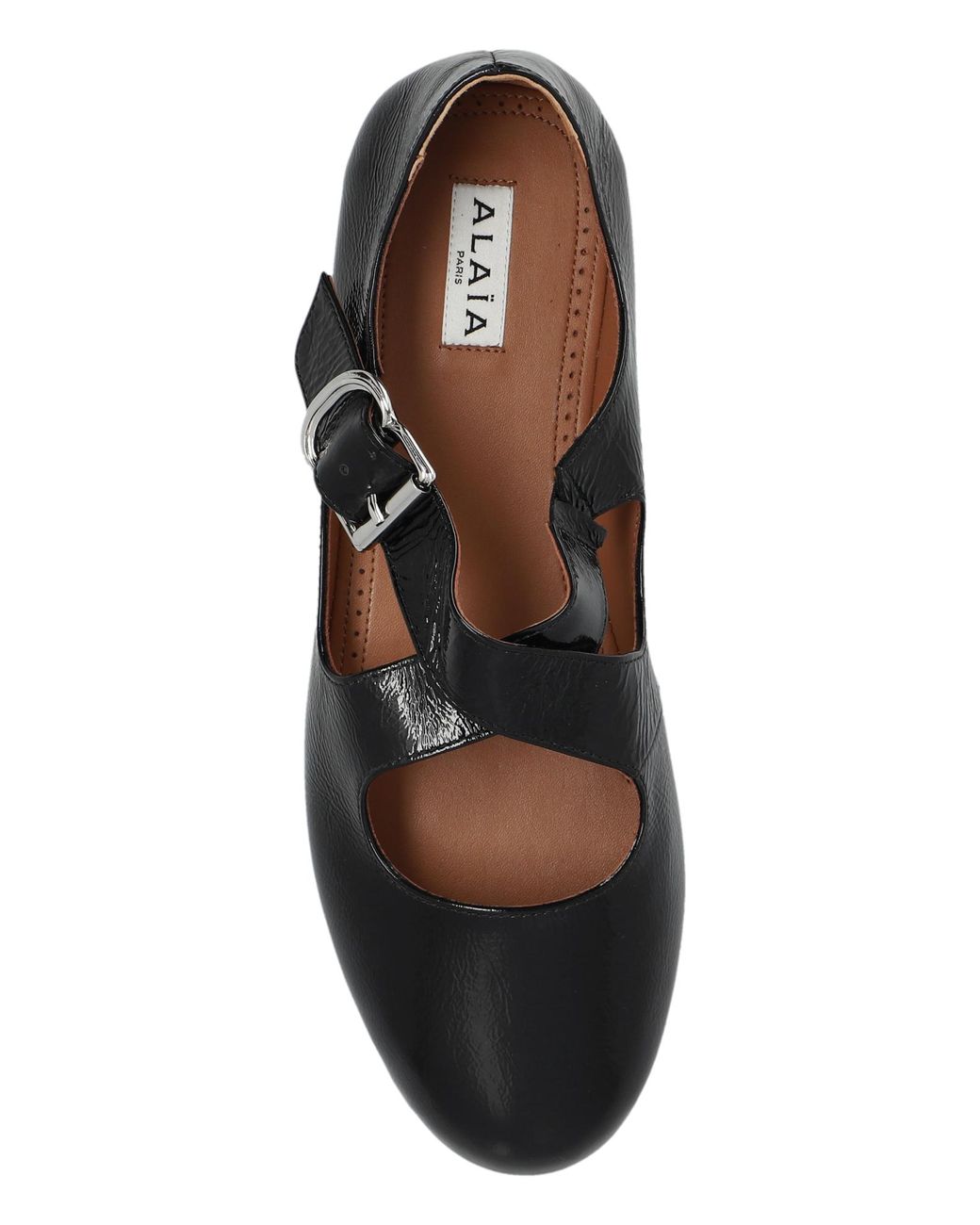 Alaïa Criss Cross Ballerinas, in Black | Lyst