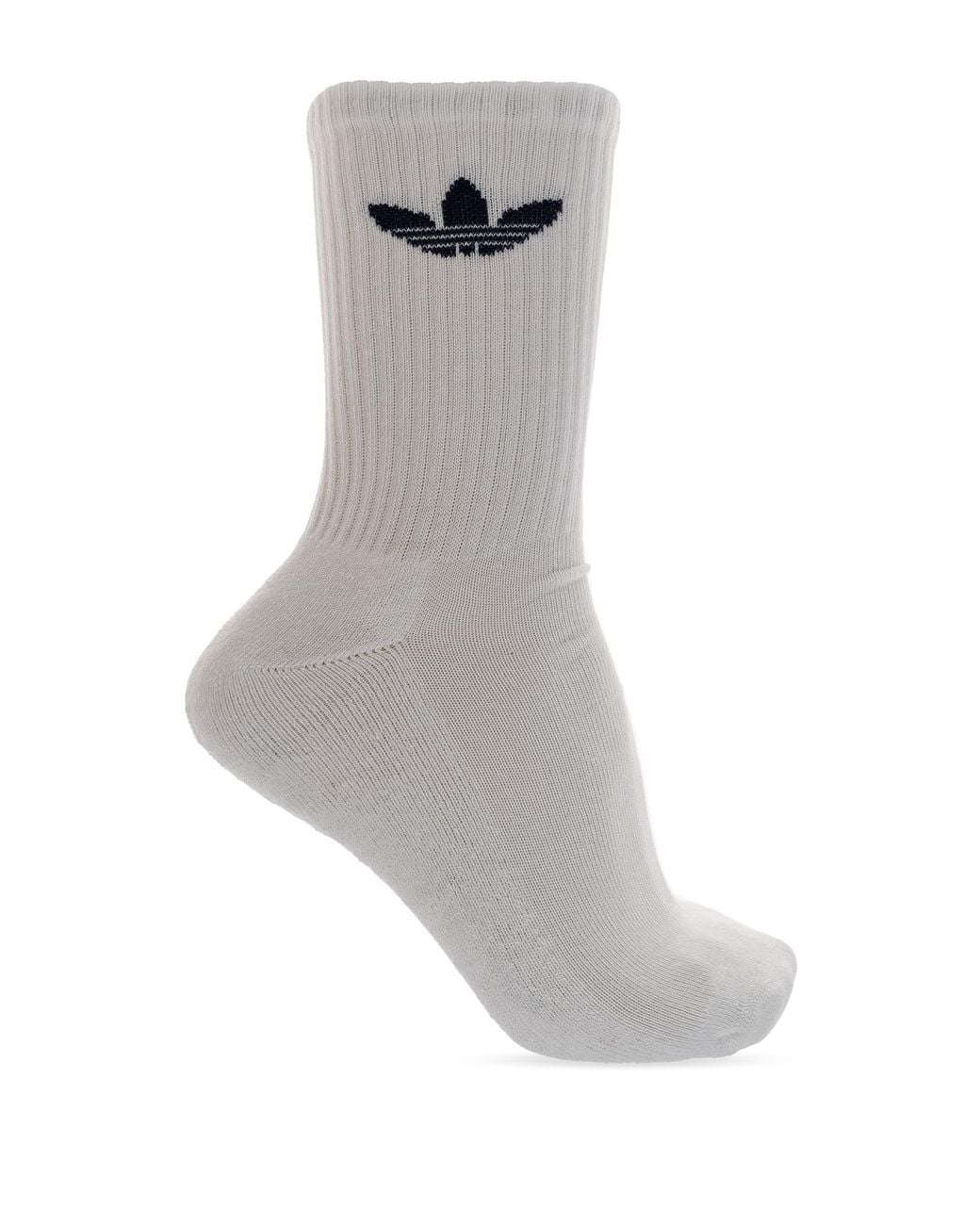 Adidas Originals Gray Six-Pack Logo Socks