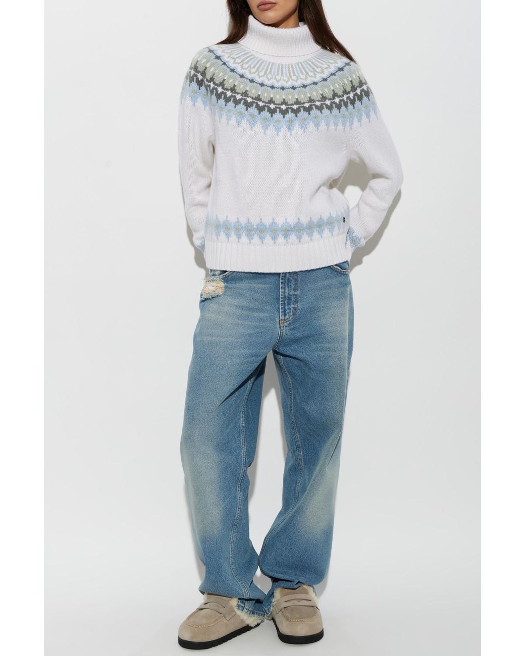 Bogner Gray 'Ingrid' Cashmere Turtleneck