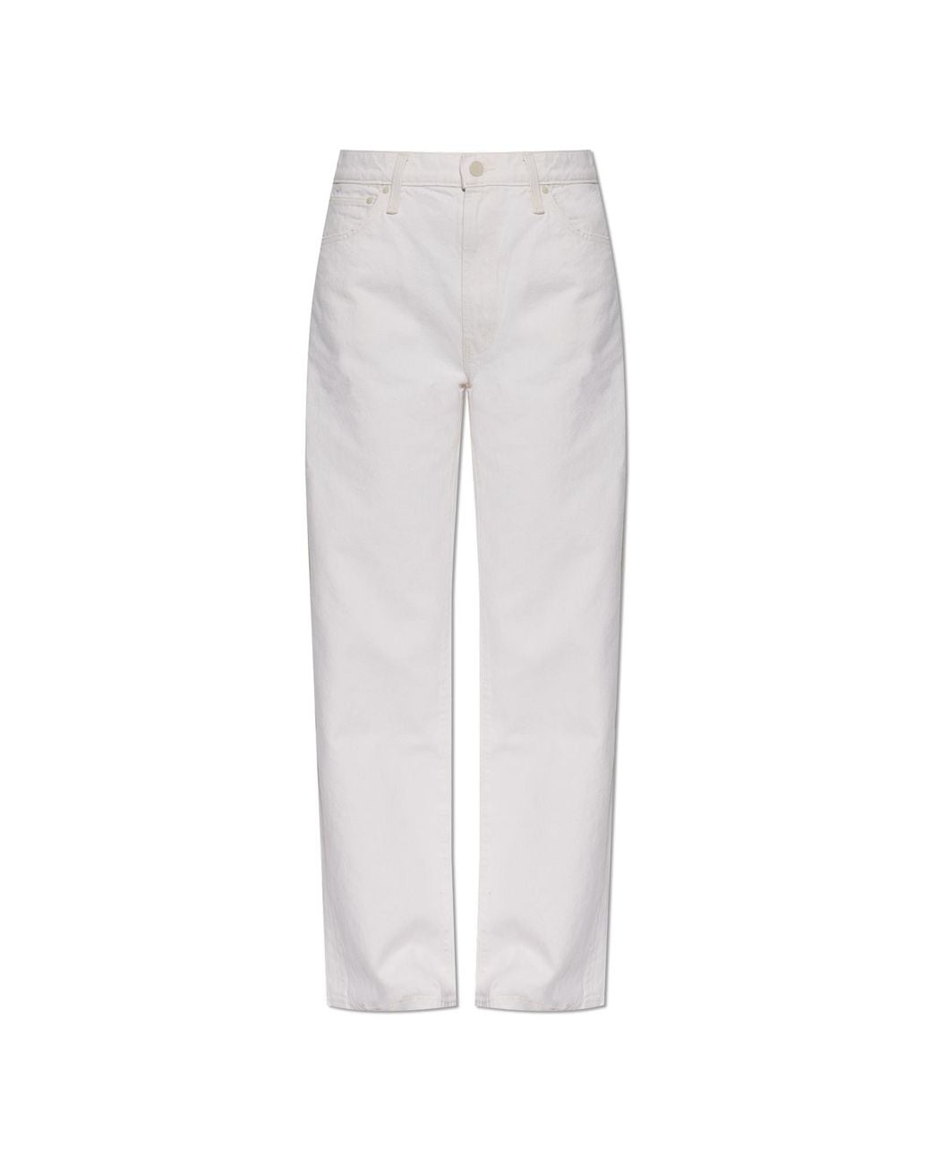 Mother White 'The Dodger Skimp' Jeans Trousers