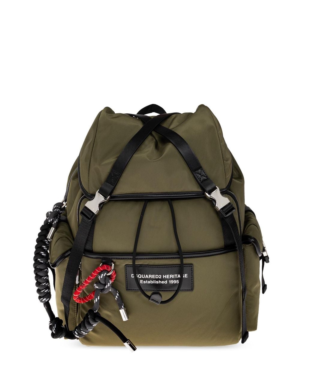 DSquared² Green Logo Backpack for men