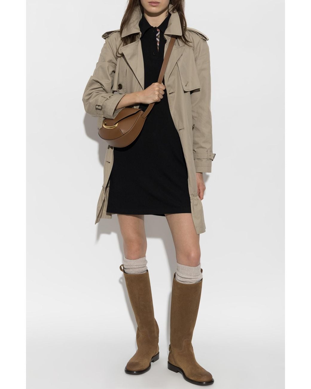 Burberry Black Wool Dress 'Magnolia'
