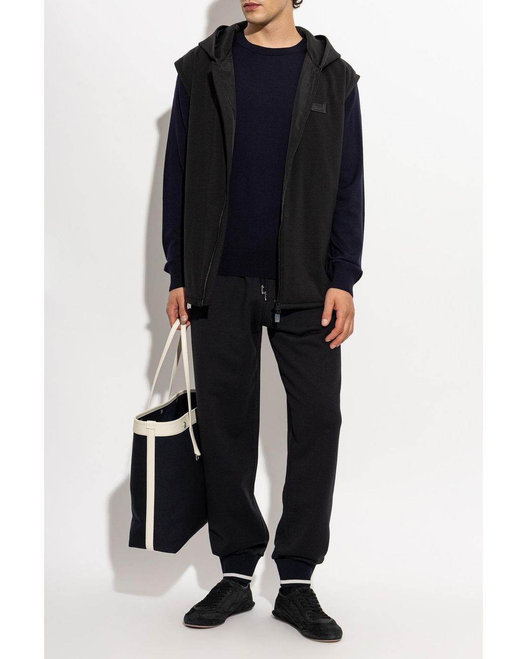 Dolce & Gabbana Black Sweatpants for men