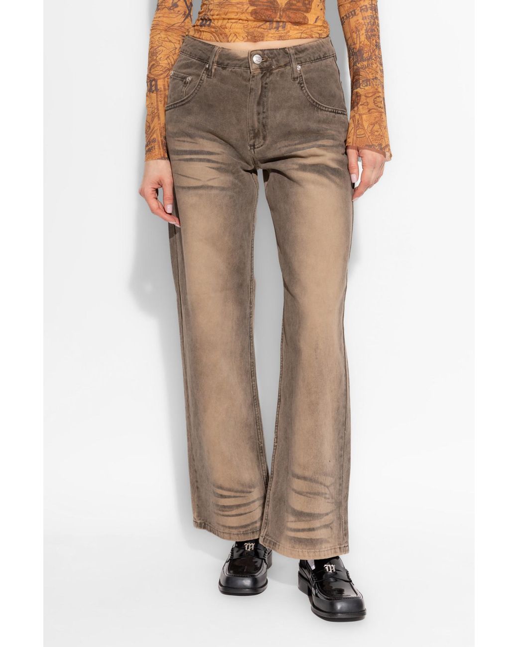 M I S B H V Natural High-Waisted Jeans