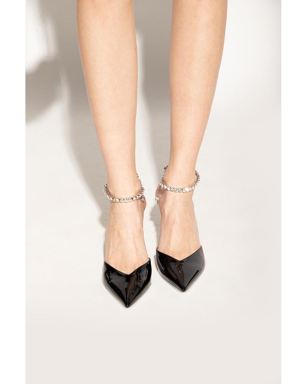Jimmy Choo Black 'Saeda' High-Heeled Pumps