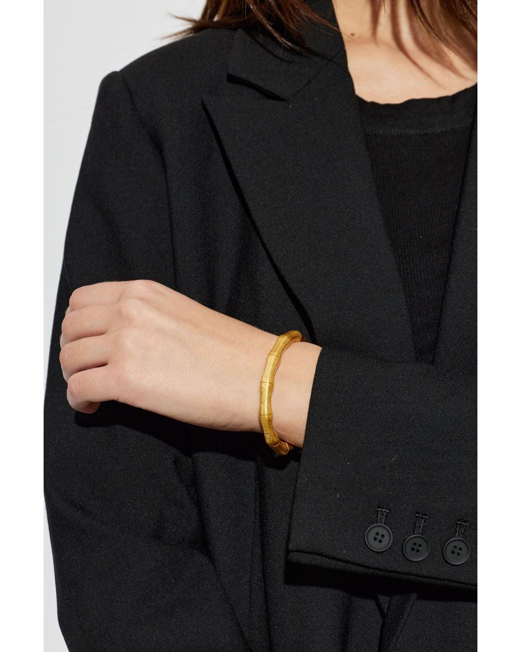AllSaints Metallic Bracelet With Engraved Logo