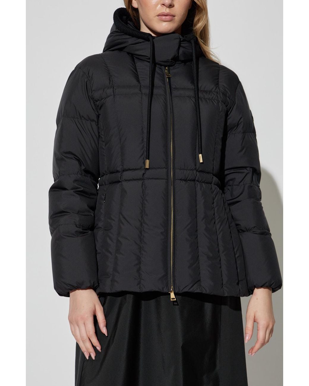 Moncler Black Down Jacket "Estom"
