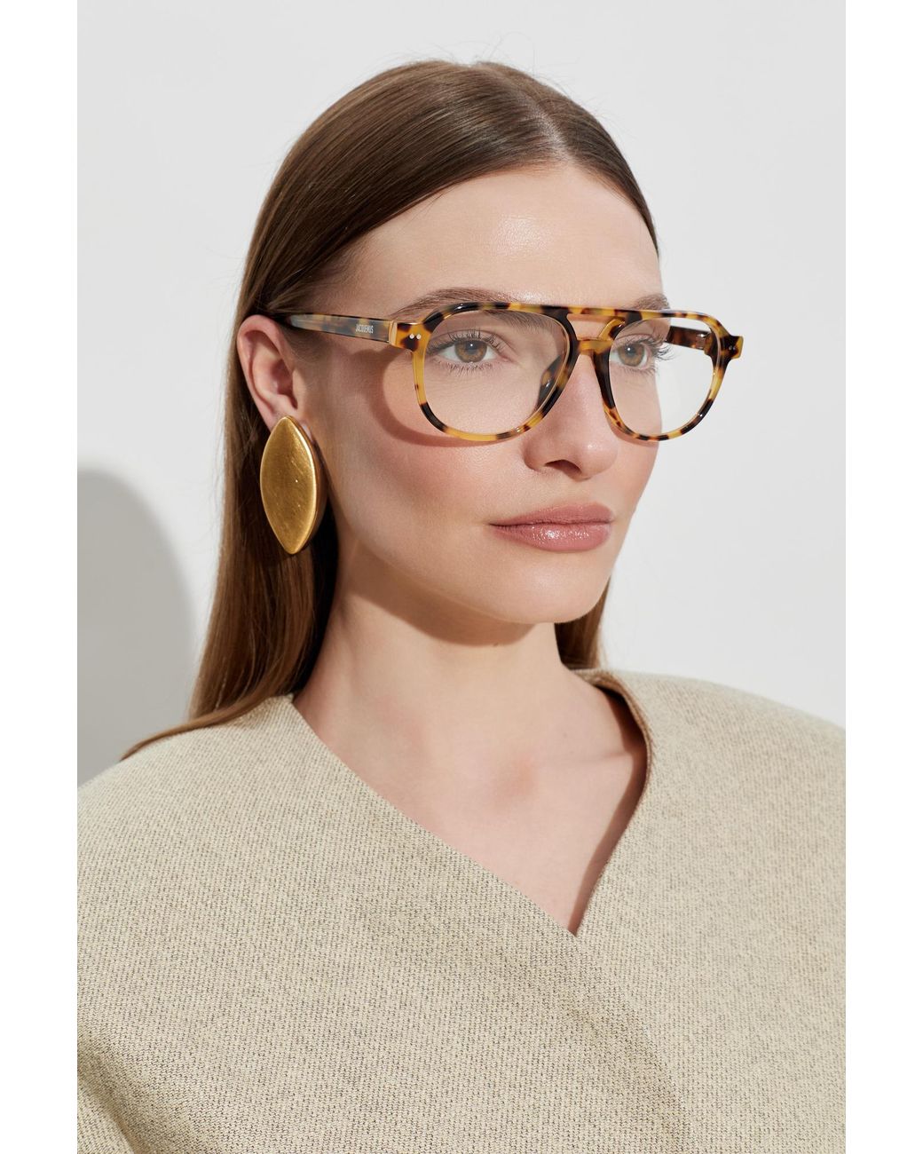 Jacquemus Brown Corrective Glasses