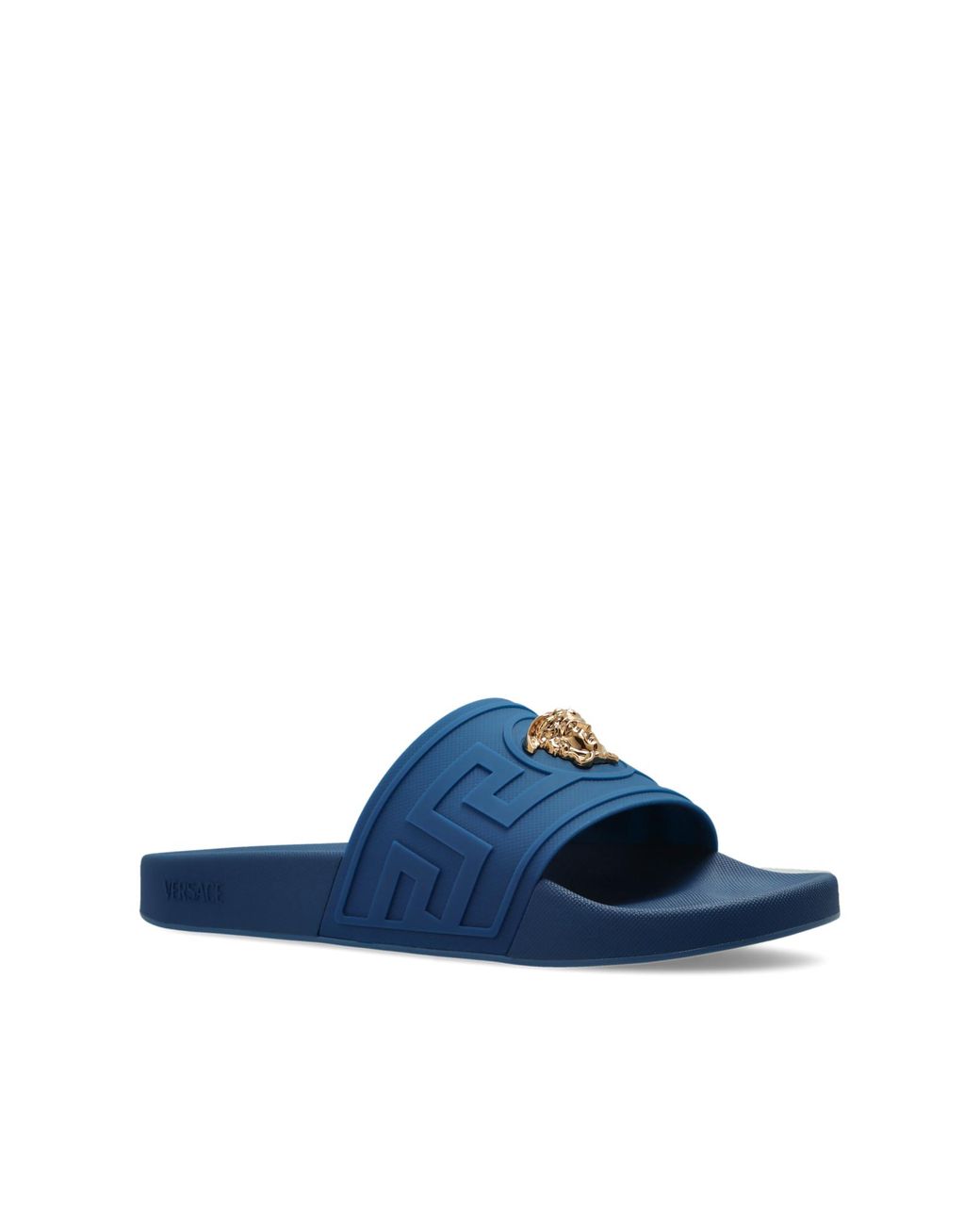 Versace Black and Blue Medusa Flip Flops $325 VERSACE Gomma Men main image 3
