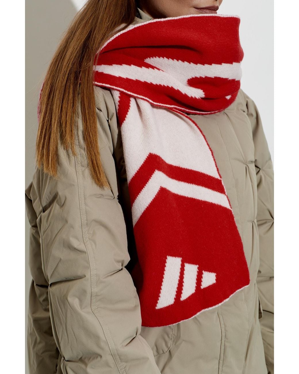 Adidas Originals Red Adidas X Arte Antwerp Scarf