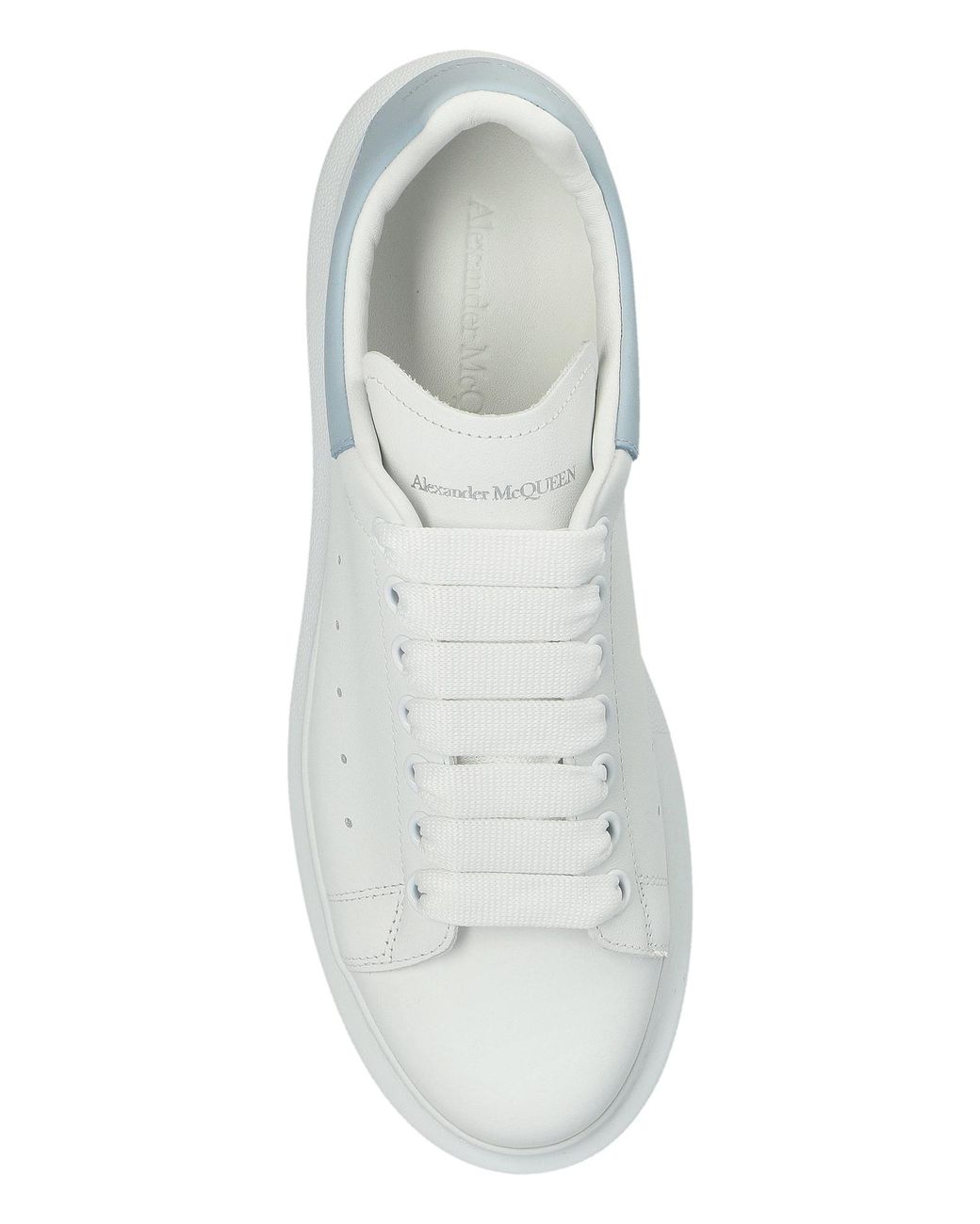 McQueen White Leather Shoes With Logo