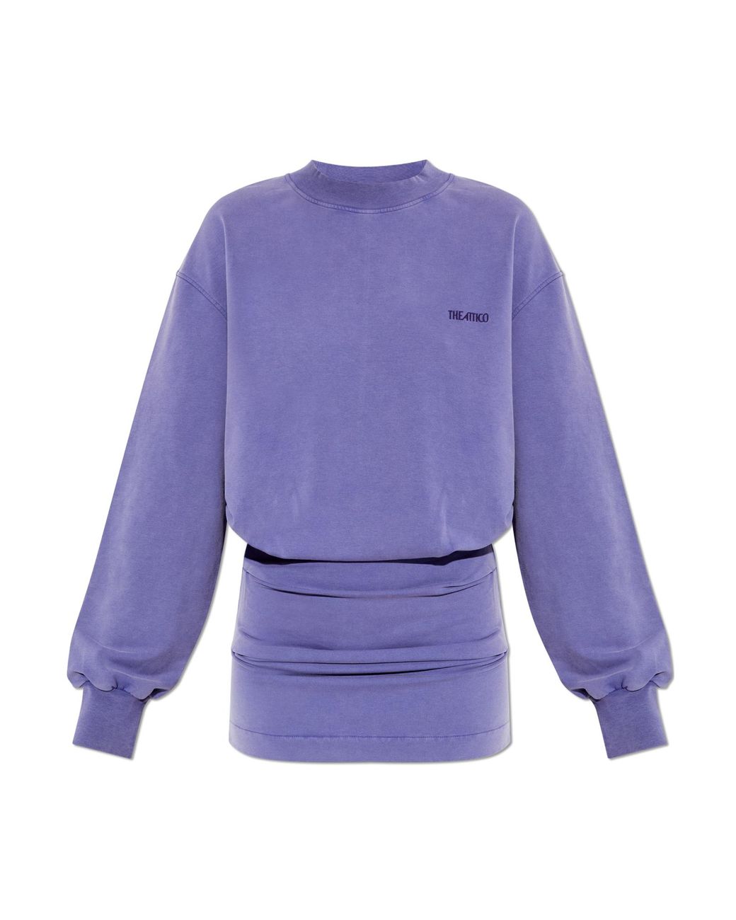 The Attico Purple Dress With Logo