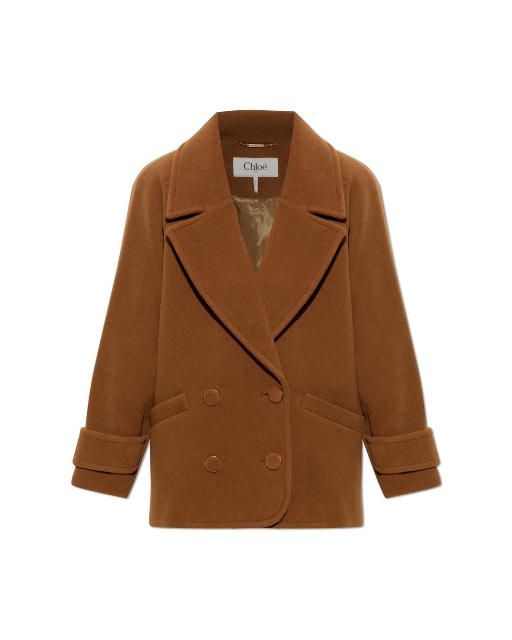 Chloé Brown Wool Coat