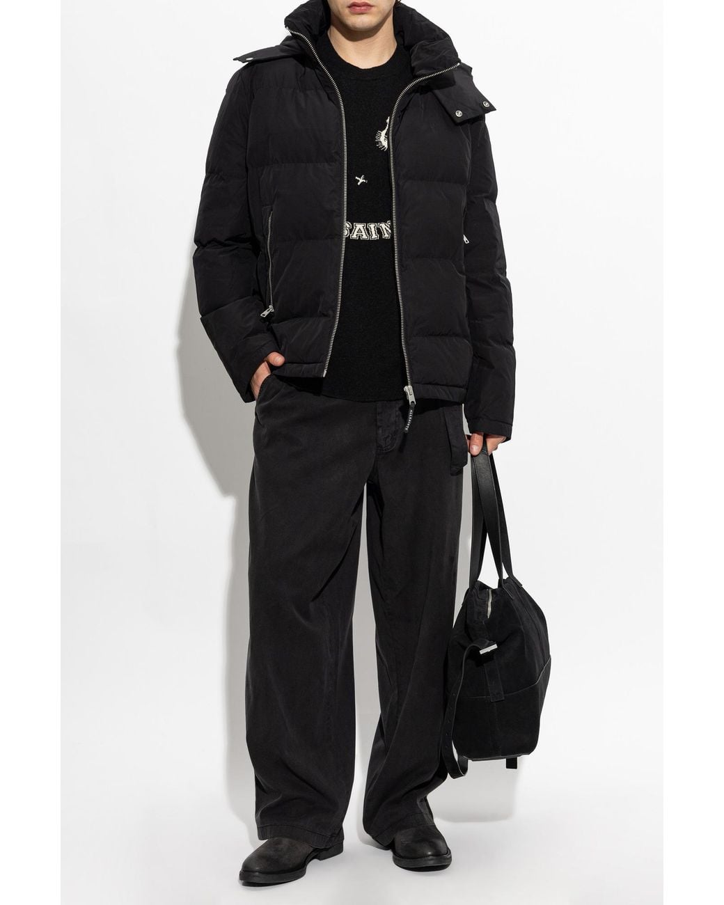 AllSaints Black Insulated Jacket 'Marlo' for men