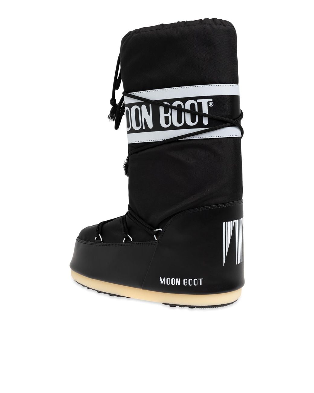 Moon Boot Black Snow Boots Icon Nylon for men