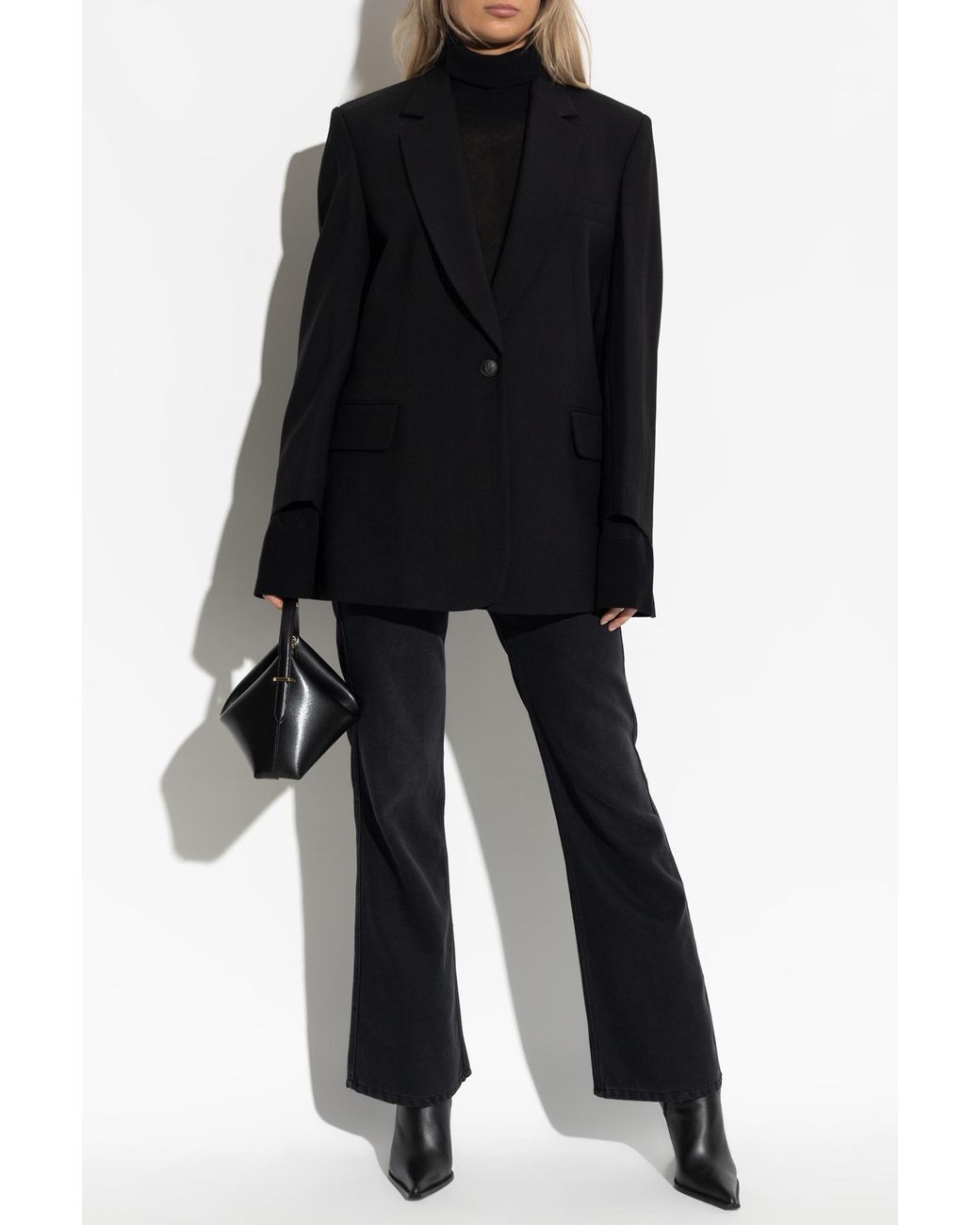 Rag & Bone Black Blazer With Open Lapels