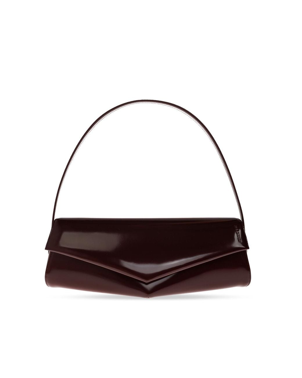 Jil Sander Brown 'Kante' Shoulder Bag