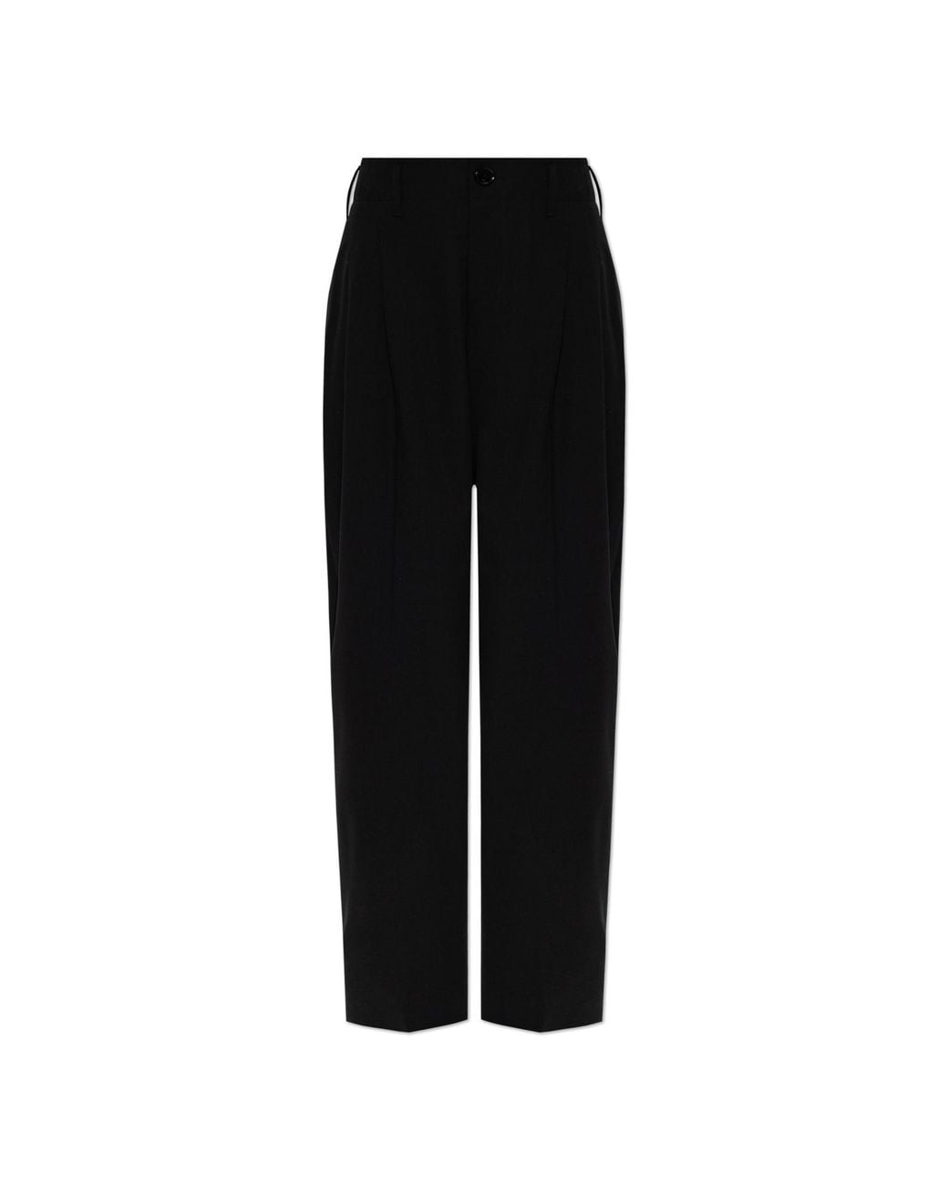 AMI Black Wool Trousers