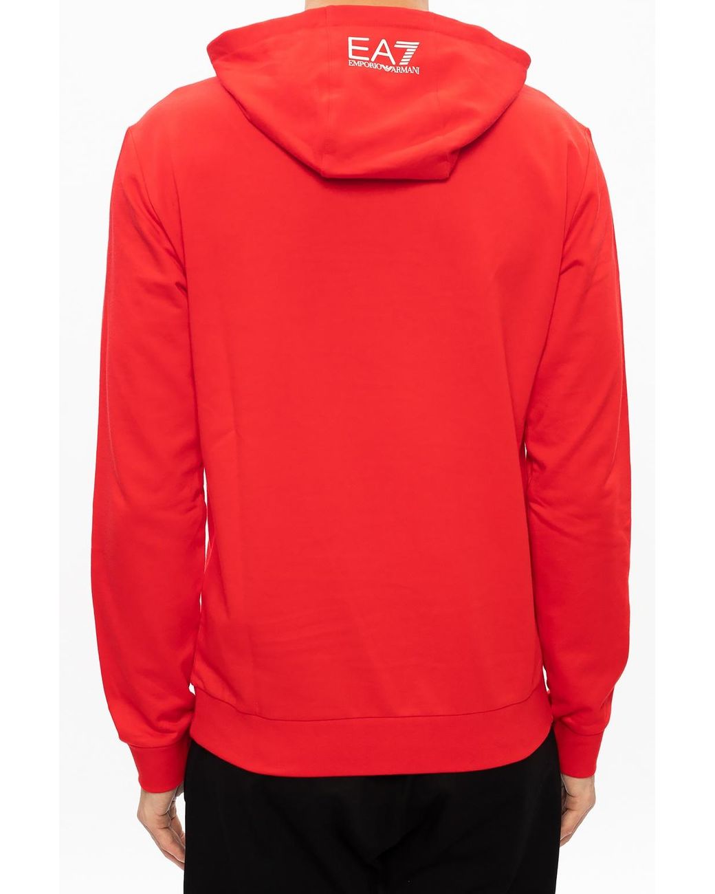 armani red hoodie