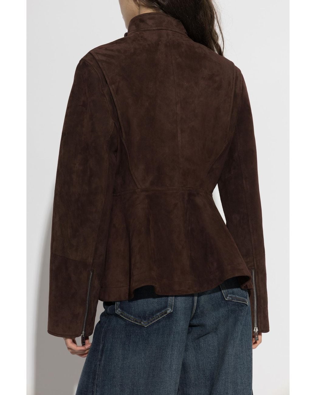 Alaïa Blue Suede Jacket