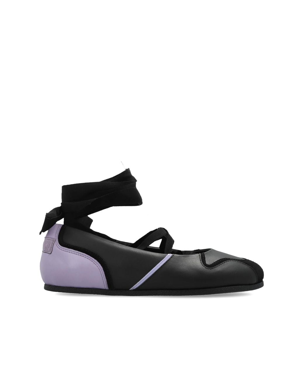 Moschino Black Leather Lace-Up Ankle Boots