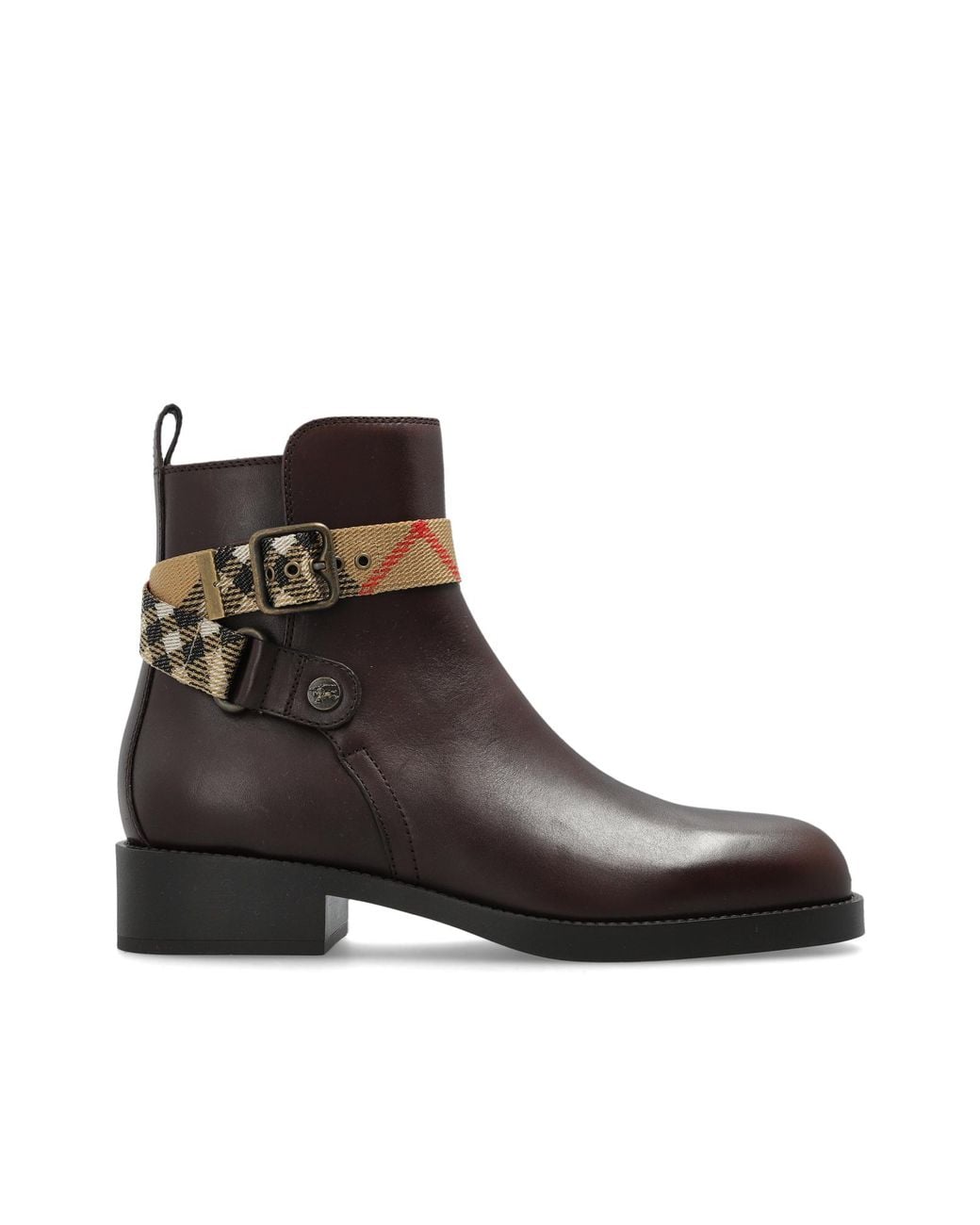 Burberry Brown 'Huntley' Heeled Ankle Boots