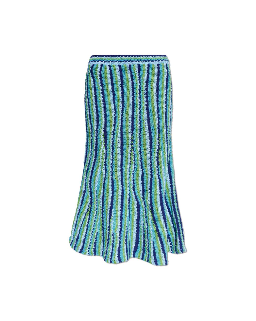 Tory Burch Blue Skirt With Decorative Weave