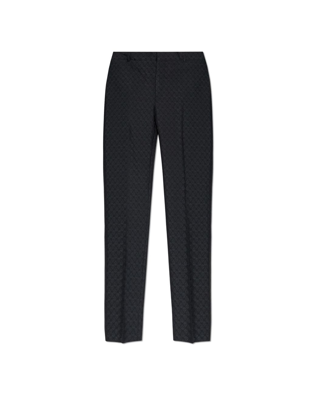 McQueen Black Trousers With A Distinctive Skull Motif for men