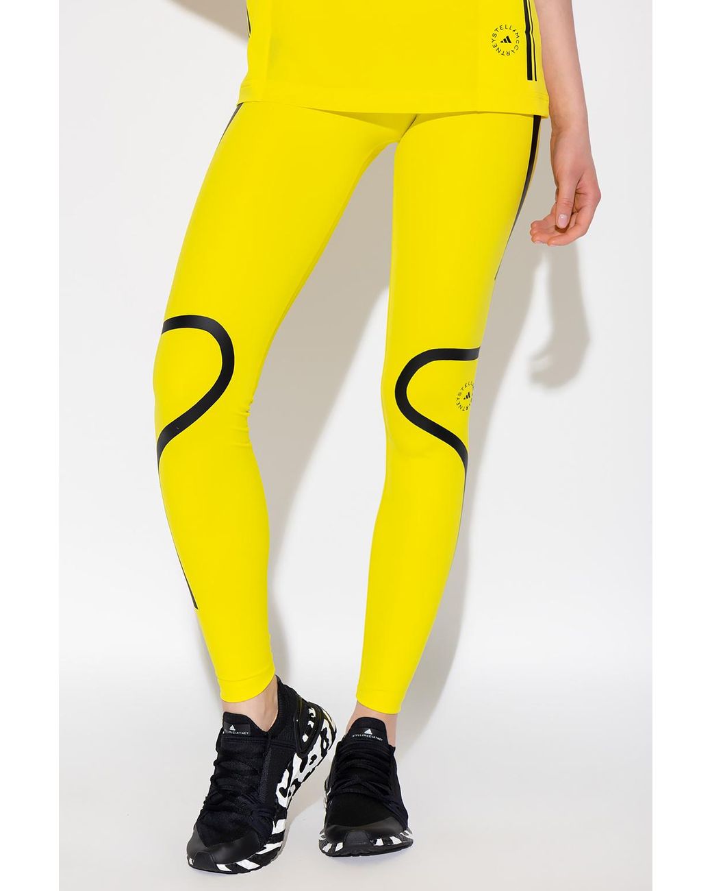 adidas By Stella McCartney Training Leggings in Yellow | Lyst UK
