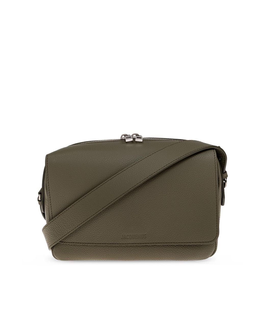 Jacquemus Brown Leather Crossbody Bag for men