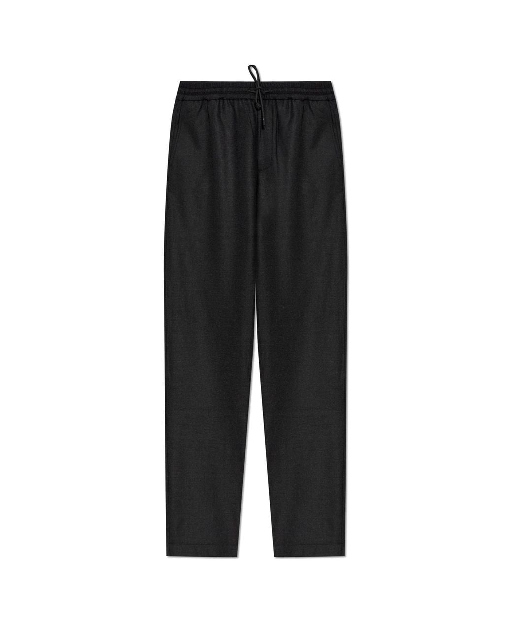 Sease Black Wool Trousers for men