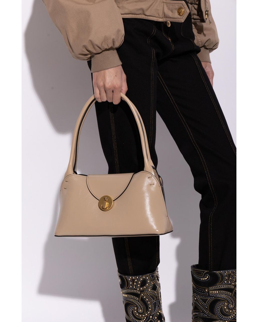 Versace Natural 'Vivian Small' Bag