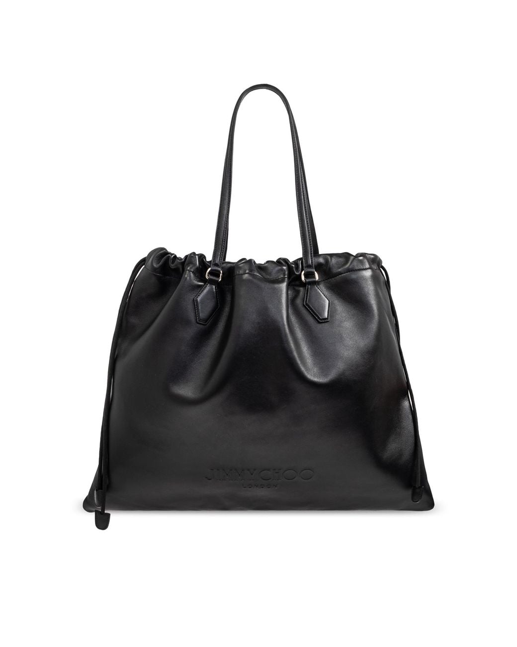 Jimmy Choo Black Shopper Bag "Drawstring Large"