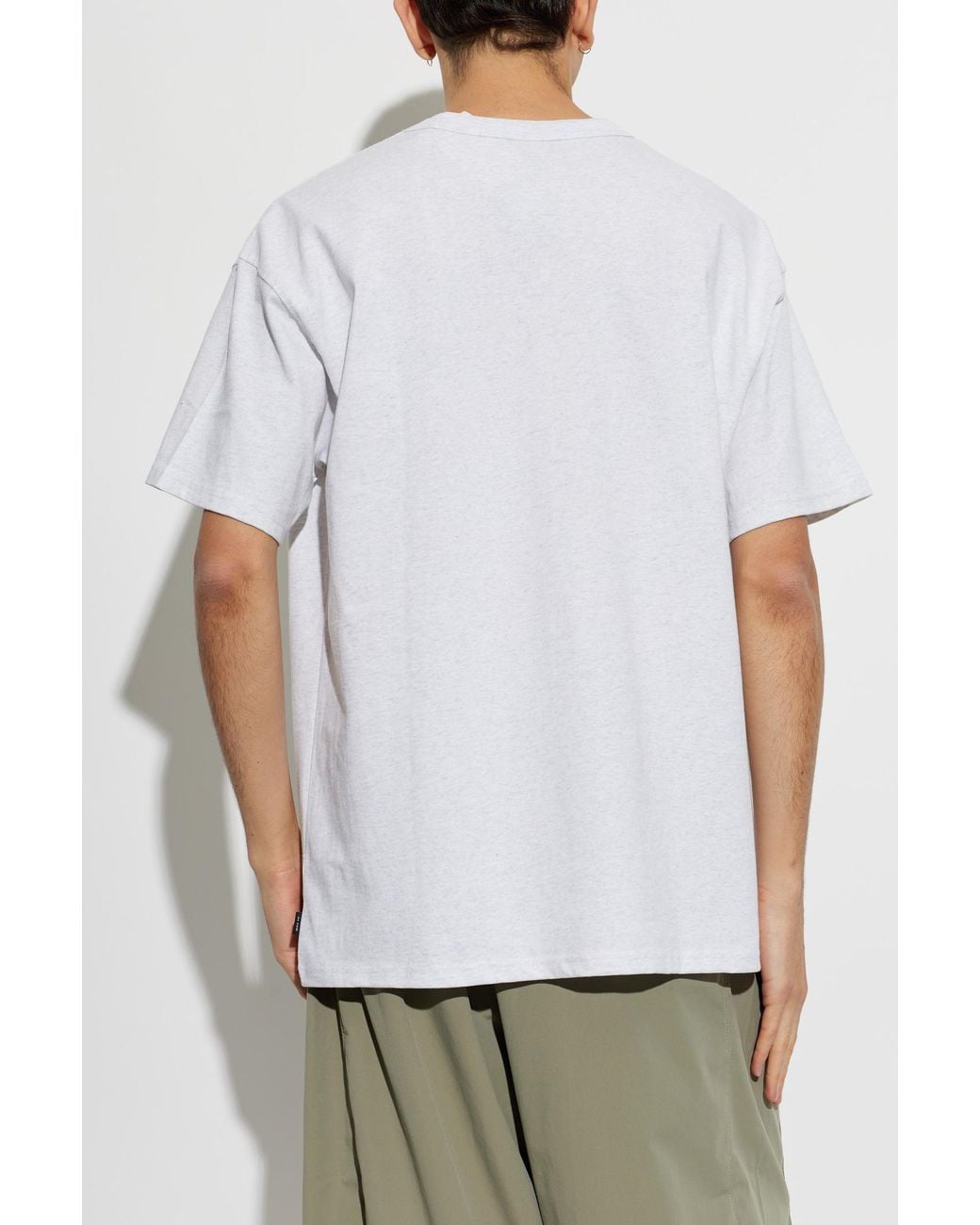 Nike White Embroidered Logo T-Shirt for men
